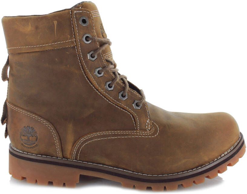 Timberland Rugged WP II 6 in Plain Toe Bo Bruin Leer Veterboots Heren