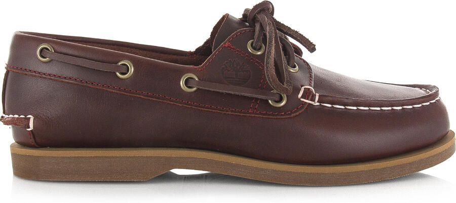 TIMBERLAND Mocassins Dames Classic Boat Leer Rood - Foto 7