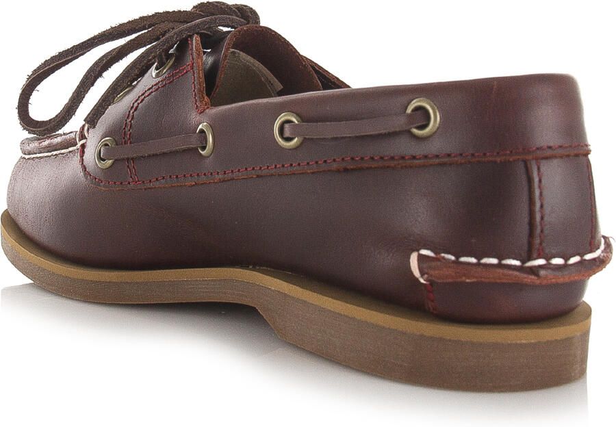 TIMBERLAND Mocassins Dames Classic Boat Leer Rood - Foto 8
