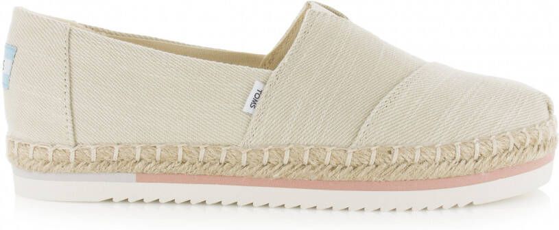 TOMS Espadrilles Dames Alpargata Platform Rope Canvas Beige - Foto 7