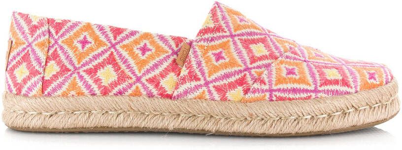 TOMS Espadrilles Dames Alpargata R Print Maat: 37 Materiaal: Textiel Kleur: Roze - Foto 2