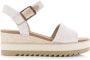 TOMS Diana Beige Textiel Plateau sandalen Dames - Thumbnail 2