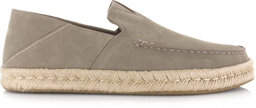 TOMS Loafers Heren Alonso Loafer Rope 42 5 Suède Taupe