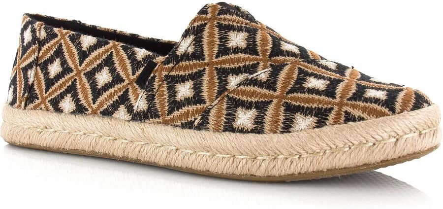 TOMS Alpargata Rope 2.0 | Geo Black Zwart Textiel Espadrilles Dames - Foto 3
