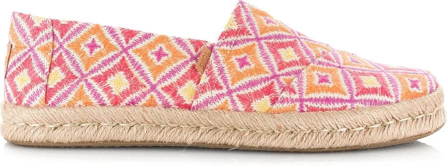 TOMS Espadrilles Dames Alpargata R Print Maat: 37 Materiaal: Textiel Kleur: Roze - Foto 2
