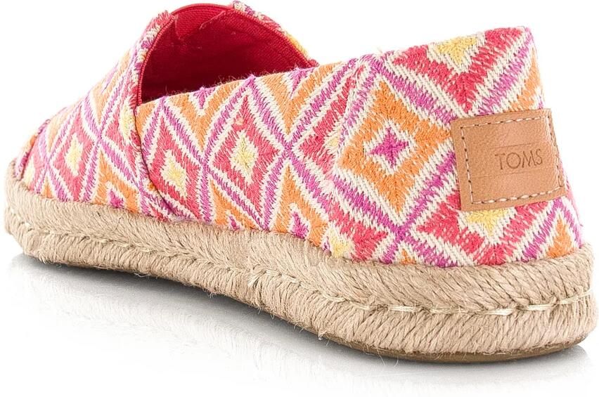 TOMS Espadrilles Dames Alpargata R Print Maat: 37 Materiaal: Textiel Kleur: Roze - Foto 3