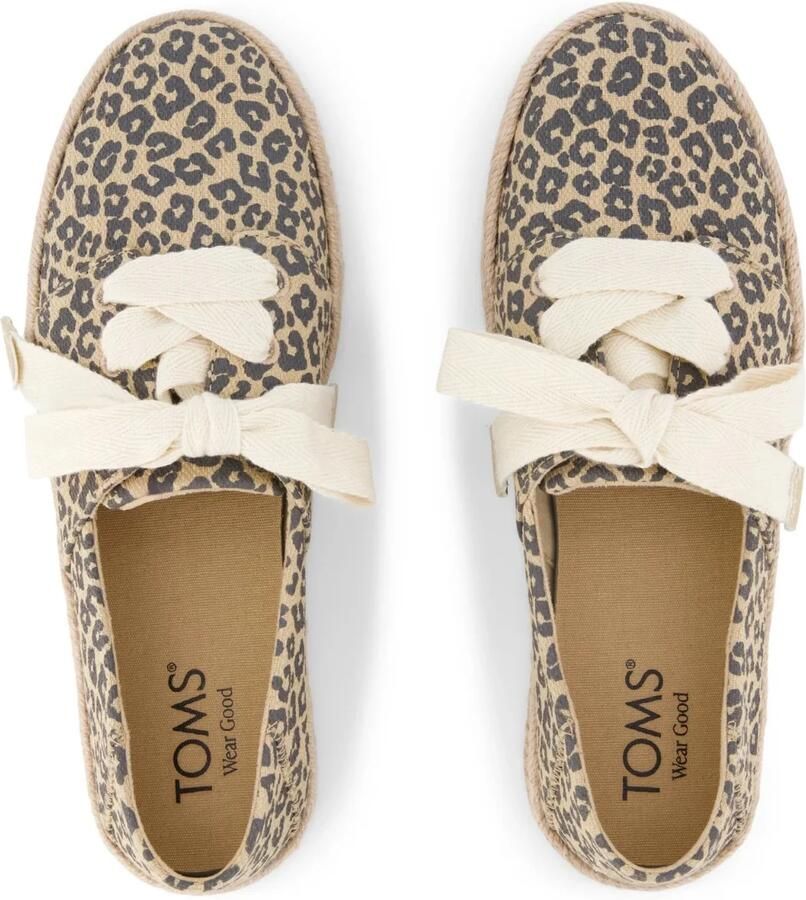 TOMS Carolina Lace-Up espadrille beige Textiel Dames - Foto 3