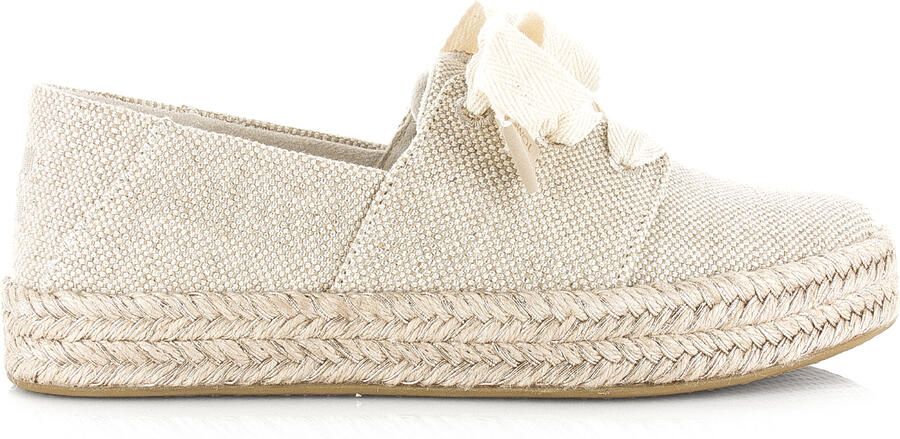 TOMS Carolina Lace Up gold instappers Textiel Dames - Foto 3
