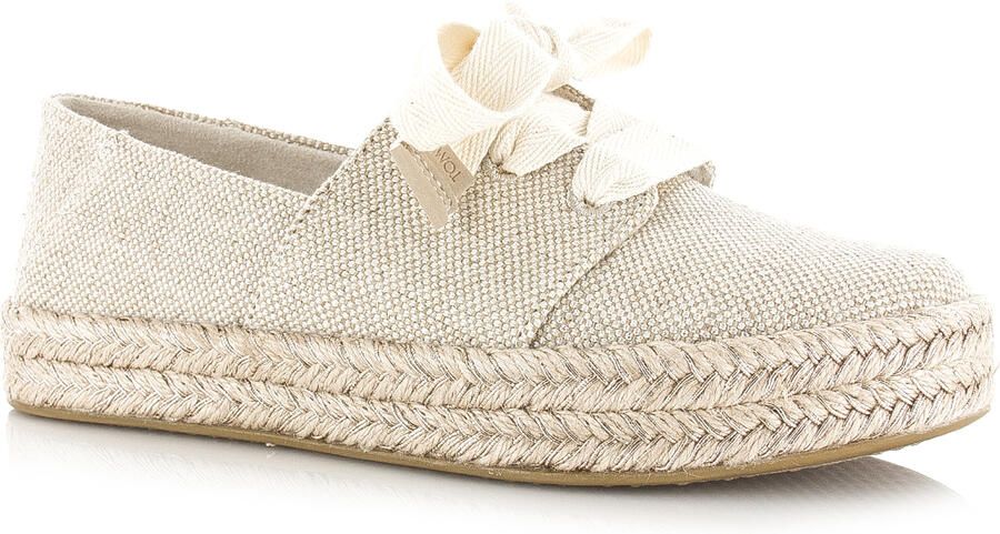 TOMS Carolina Lace Up gold instappers Textiel Dames - Foto 6