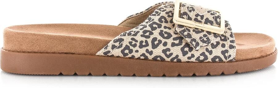 TOMS Marin Slide sandaal met gesp Textiel - Foto 3