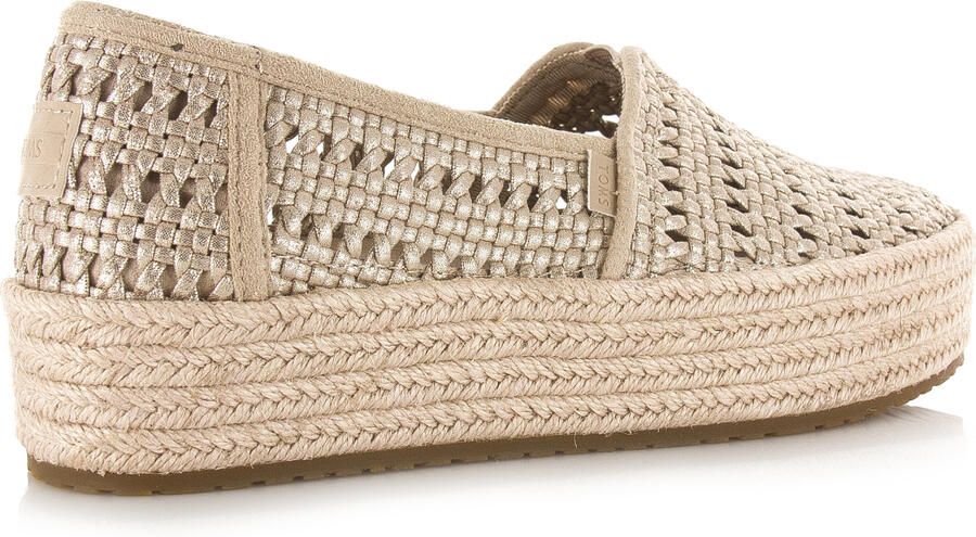 TOMS Valencia espadrilles goud Textiel Dames - Foto 3