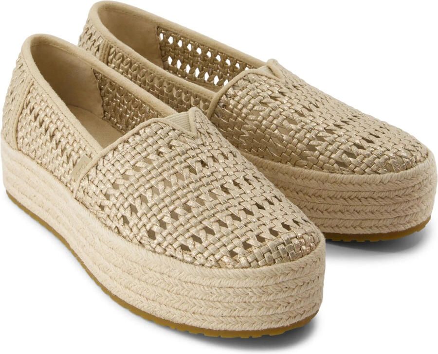 TOMS Valencia espadrilles goud Textiel Dames - Foto 2