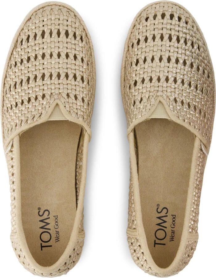TOMS Valencia espadrilles goud Textiel Dames - Foto 3