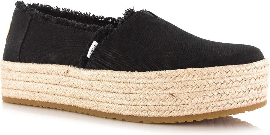 TOMS Espadrilles Dames Valencia Canvas Zwart - Foto 3