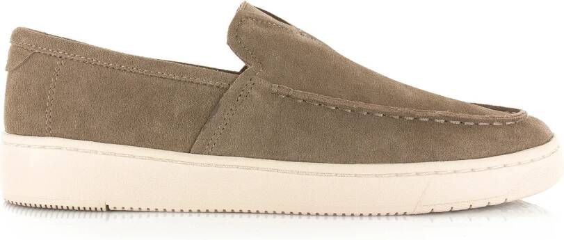 TOMS TRVL Lite brede loafers van suède Taupe Suede Loafers Heren