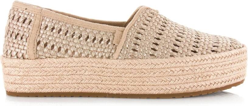 TOMS Valencia espadrilles goud Textiel Dames