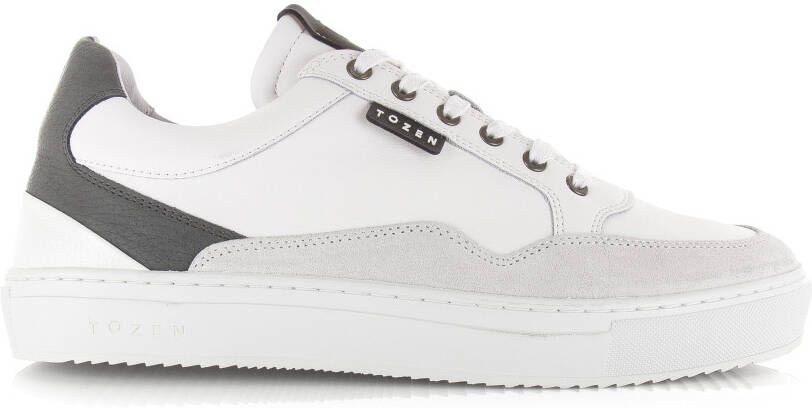 TOZEN Katashi 2 | shiro white grey Wit Leer Lage sneakers Heren