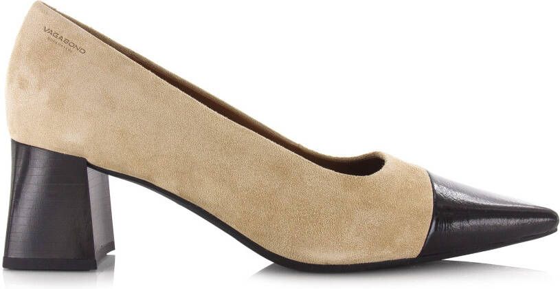 Vagabond Altea safari black | leren pu Beige Suede Geen Dames