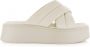 Vagabond Shoemakers Witte Leren Platform Slipper Courtney White Dames - Thumbnail 4