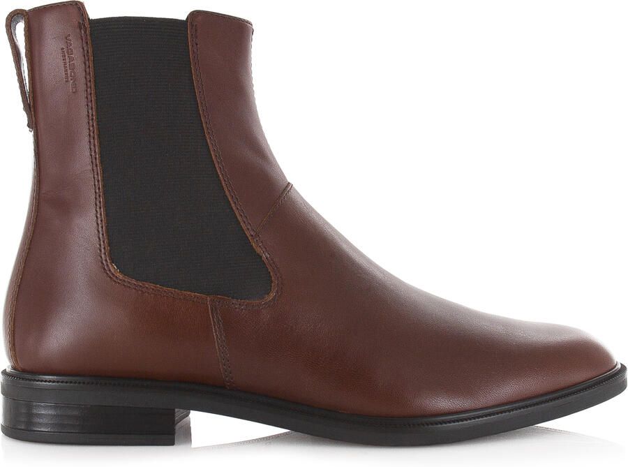 Vagabond Frances 2.0 boots met elastische schacht Bruin Leer Chelsea boots Dames