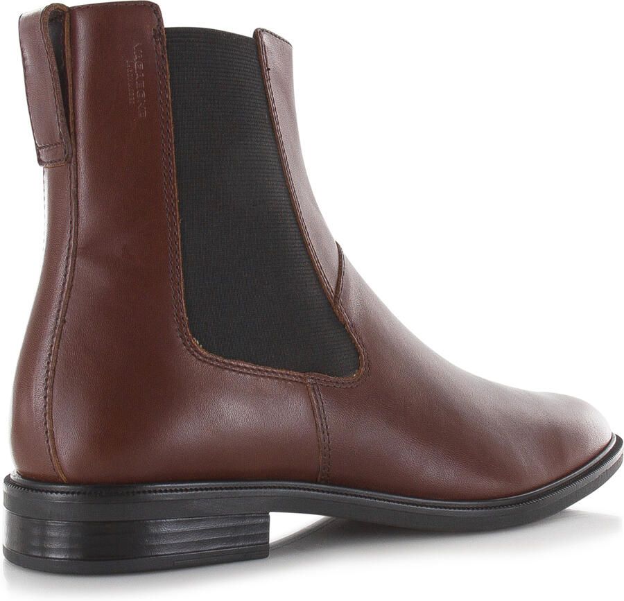 Vagabond Frances 2.0 boots met elastische schacht Bruin Leer Chelsea boots Dames - Foto 3