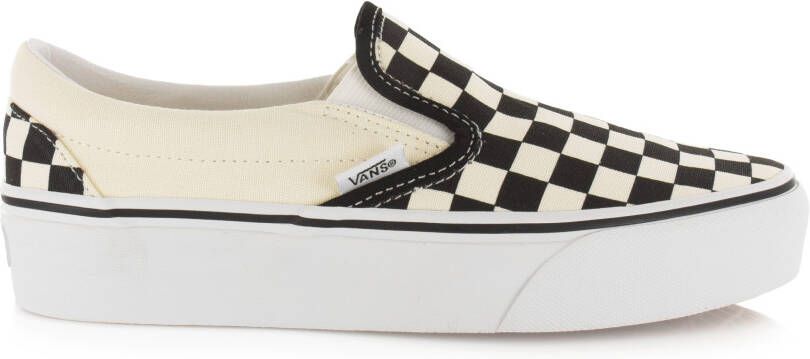 Vans UA Classic Slip-On Platform CH Wit Textiel Slip ons Dames