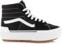 Vans Ua Sk8 Hi Stacked Suede Canvas Black Blanc Sneaker - Thumbnail 6