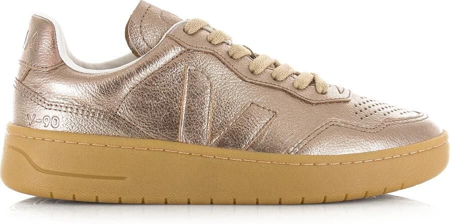 VEJA Lage Sneakers Dames V-90 Maat: 39 Materiaal: Leer Kleur: Bronskleurig - Foto 3