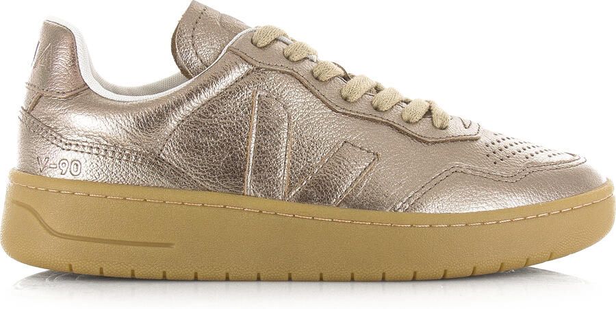 VEJA Lage Sneakers Dames V-90 Maat: 40 Materiaal: Leer Kleur: Bronskleurig - Foto 3