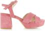 VIA VAI Cassia Six Roze Suede Sandalen met hak Dames - Thumbnail 3