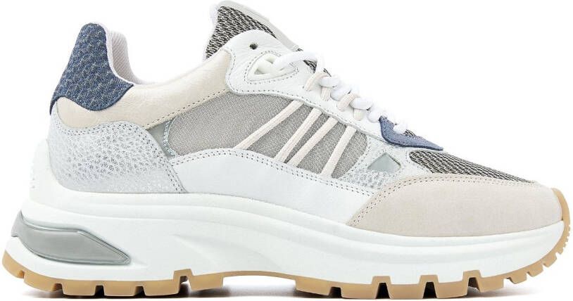 VIA VAI Liz Dae sneakers dames beige Wit Leer Lage sneakers Dames