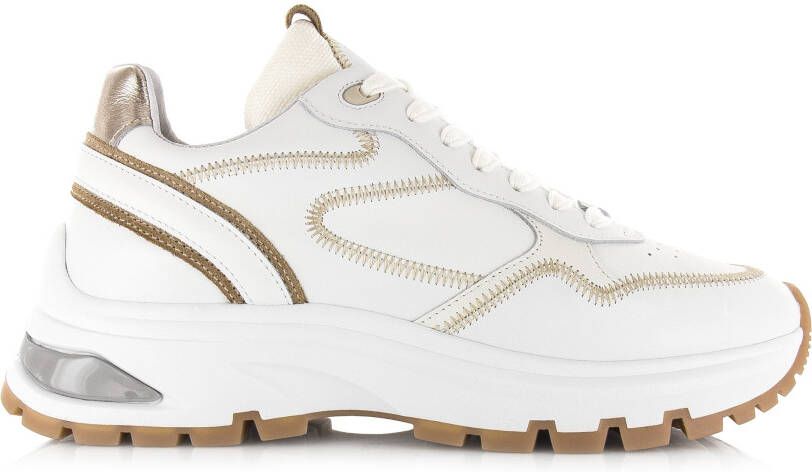 VIA VAI Lage Sneakers Dames Liz Dulce Maat: 41 Materiaal: Leer Kleur: Wit - Foto 4