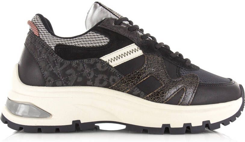 VIA VAI Liz Finley zwarte sneakers Leer Dames