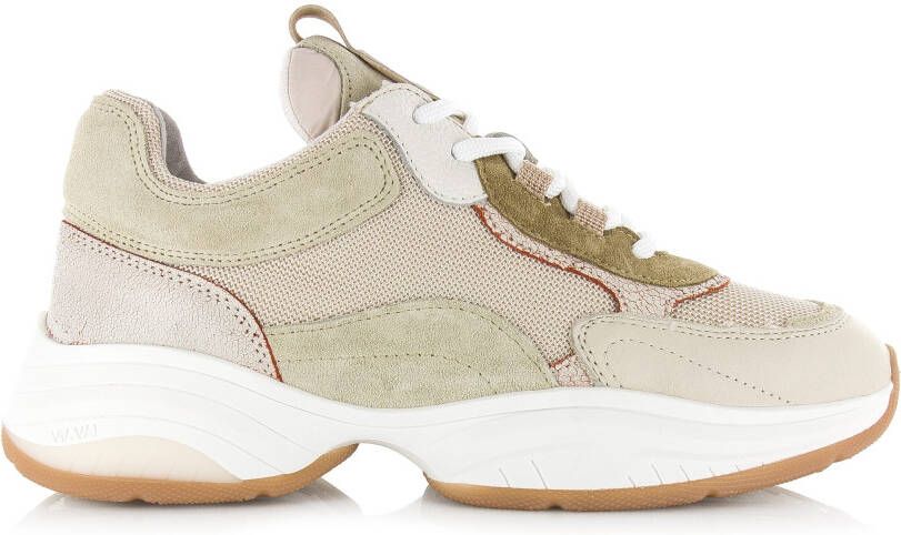 VIA VAI Lage Sneakers Dames Pepper Fin Maat: 37 Materiaal: Leer Kleur: Zand - Foto 5