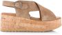 VIA VAI Sissel Raise | suède sleehak sandalen Beige Suede Sandalen met hak Dames - Thumbnail 4