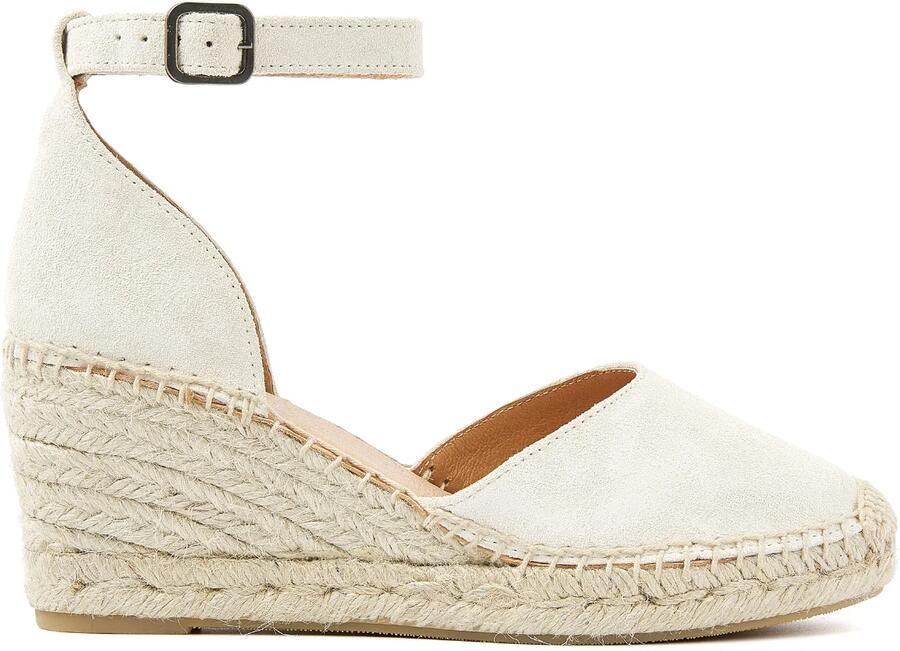 VIA VAI Sandalen met Hak Dames Flora Braid Maat: 37 Materiaal: Suède Kleur: Beige - Foto 2