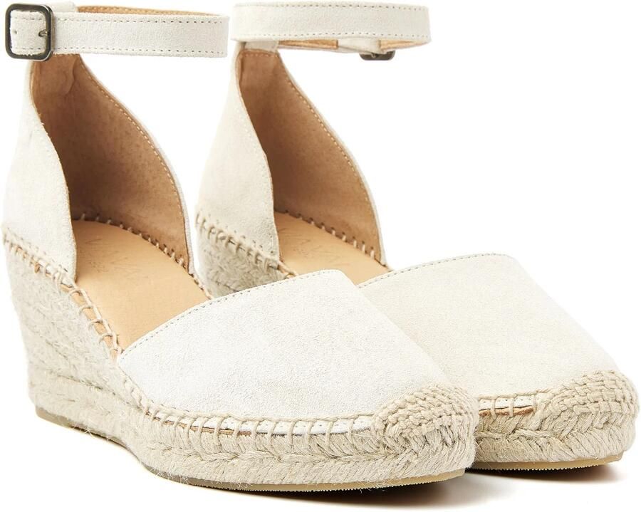 VIA VAI Sandalen met Hak Dames Flora Braid Maat: 37 Materiaal: Suède Kleur: Beige - Foto 3