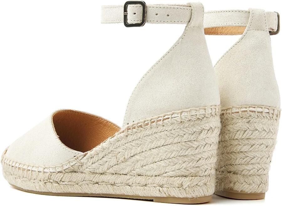 VIA VAI Sandalen met Hak Dames Flora Braid Maat: 37 Materiaal: Suède Kleur: Beige - Foto 5