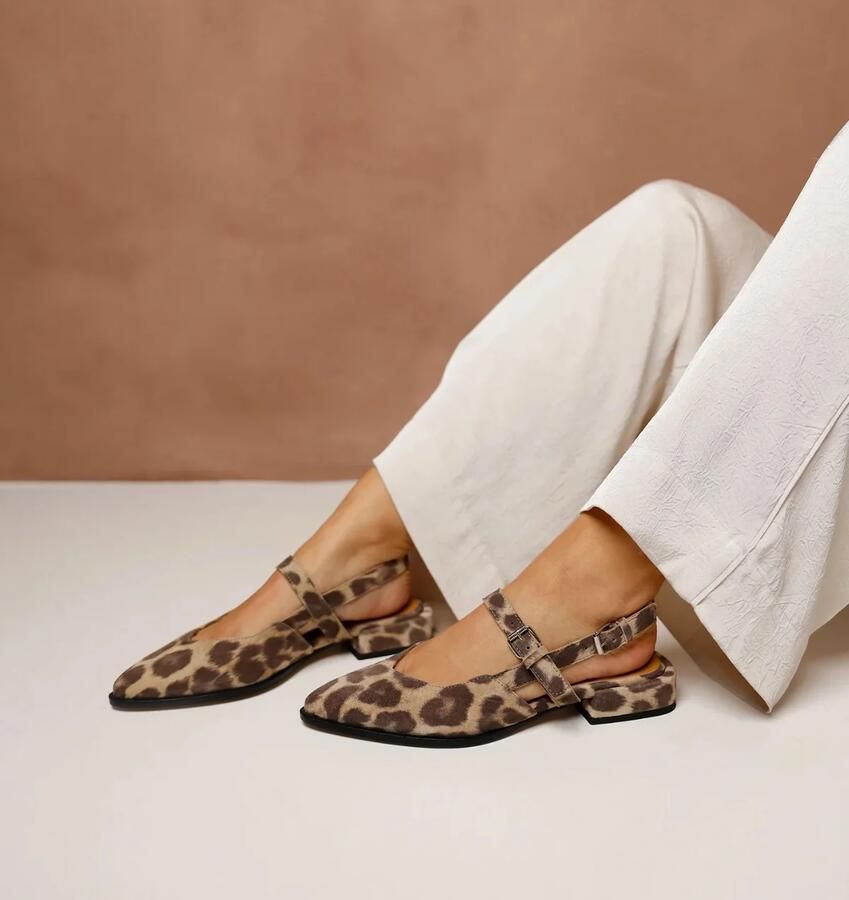 VIA VAI Slingbacks Dames Jazz Valerie Maat: 39 Materiaal: Suède Kleur: Beige - Foto 4
