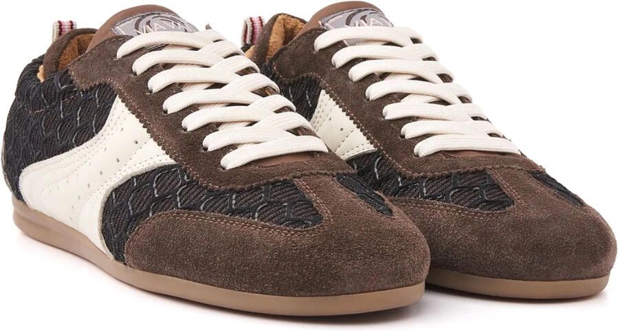 VIA VAI June Haylee Sneakers Dames Leer & Suède Bruin - Foto 5