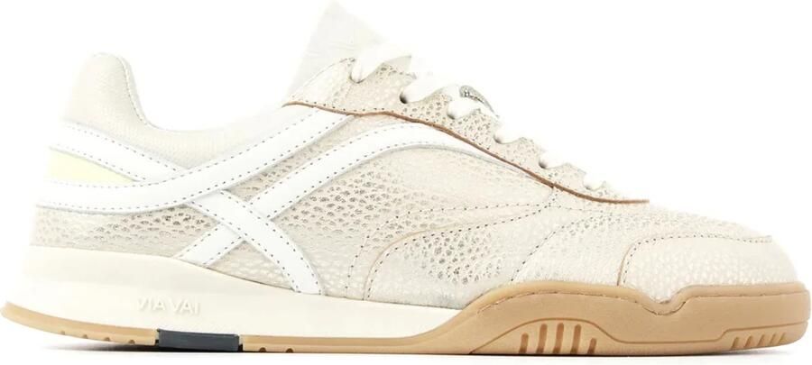 VIA VAI Kris Sky Sneakers Dames Leer Beige - Foto 3