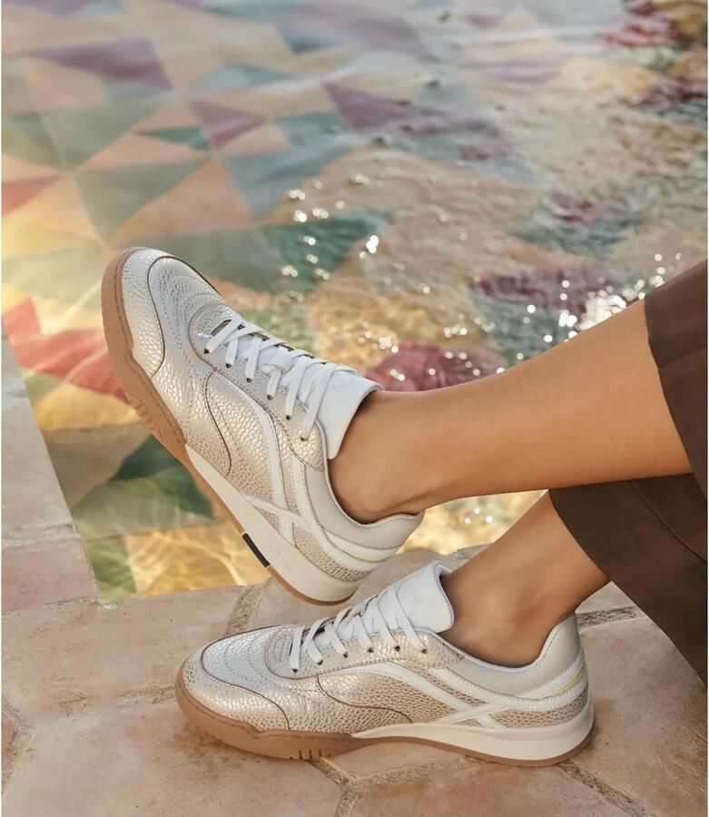 VIA VAI Kris Sky Sneakers Dames Leer Beige - Foto 4