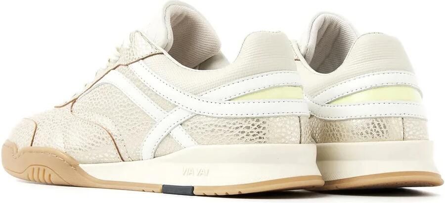 VIA VAI Kris Sky Sneakers Dames Leer Beige - Foto 6