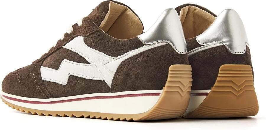 VIA VAI Lage Sneakers Dames Mikki Alex Maat: 42 Materiaal: Suède Kleur: Bruin - Foto 4