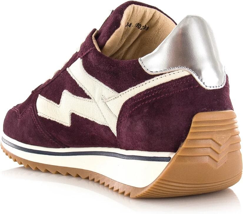 VIA VAI Lage Sneakers Dames Mikki Alex Maat: 36 Materiaal: Suède Kleur: Bordeaux - Foto 3