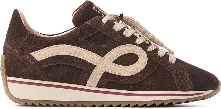 VIA VAI Mikki Eve Sneakers Dames Suède Bruin - Foto 2