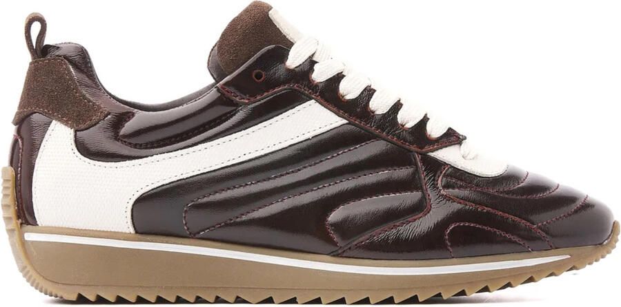 VIA VAI Mikki Rae Sneakers Dames Leer Suède Bruin - Foto 2