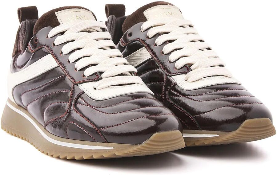 VIA VAI Mikki Rae Sneakers Dames Leer Suède Bruin - Foto 4