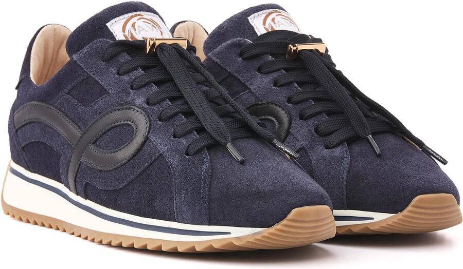 VIA VAI Mikki Eve Sneakers Dames Leer Suède Blauw - Foto 3