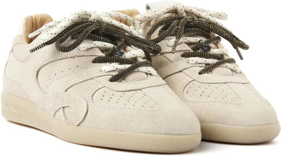 VIA VAI Nilla Macy Sneakers Dames Leer Su�de Beige - Foto 5
